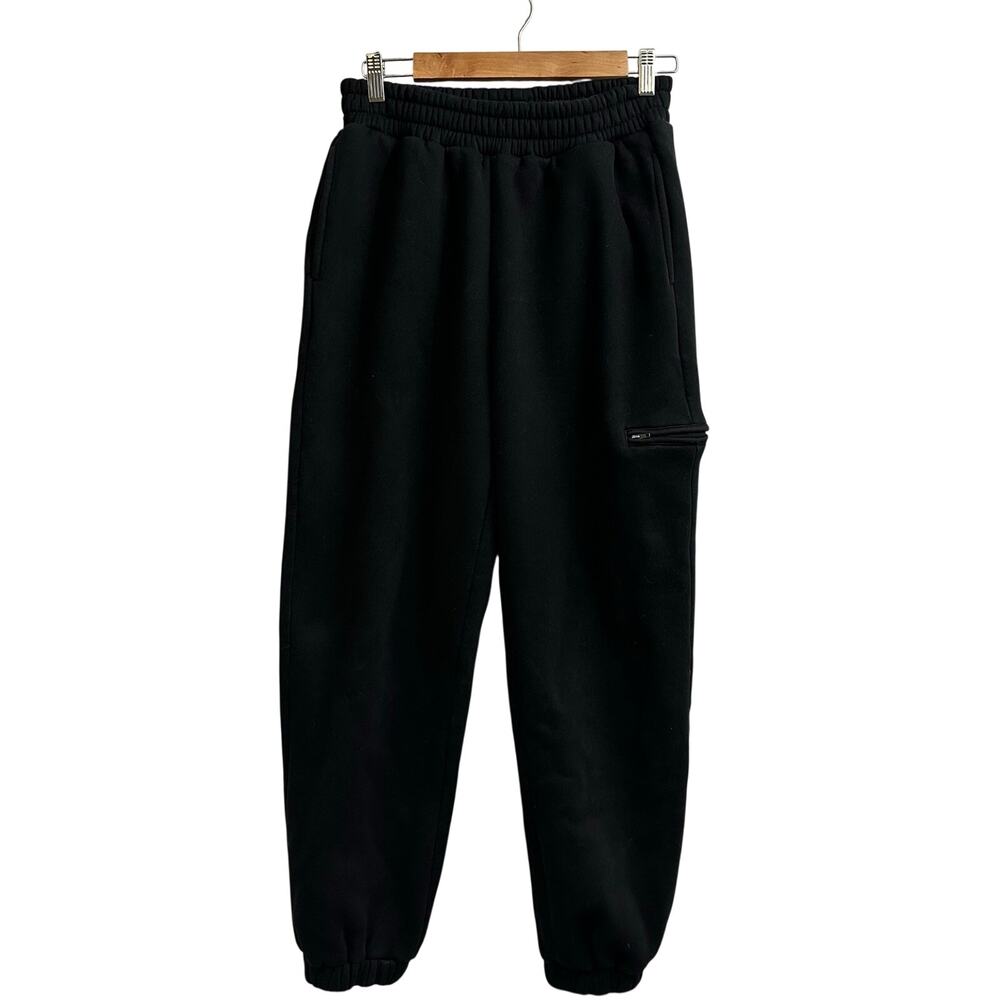 Comfrt Airplane Mode Travel Sweat Pants Black Size Medium Thick Pockets